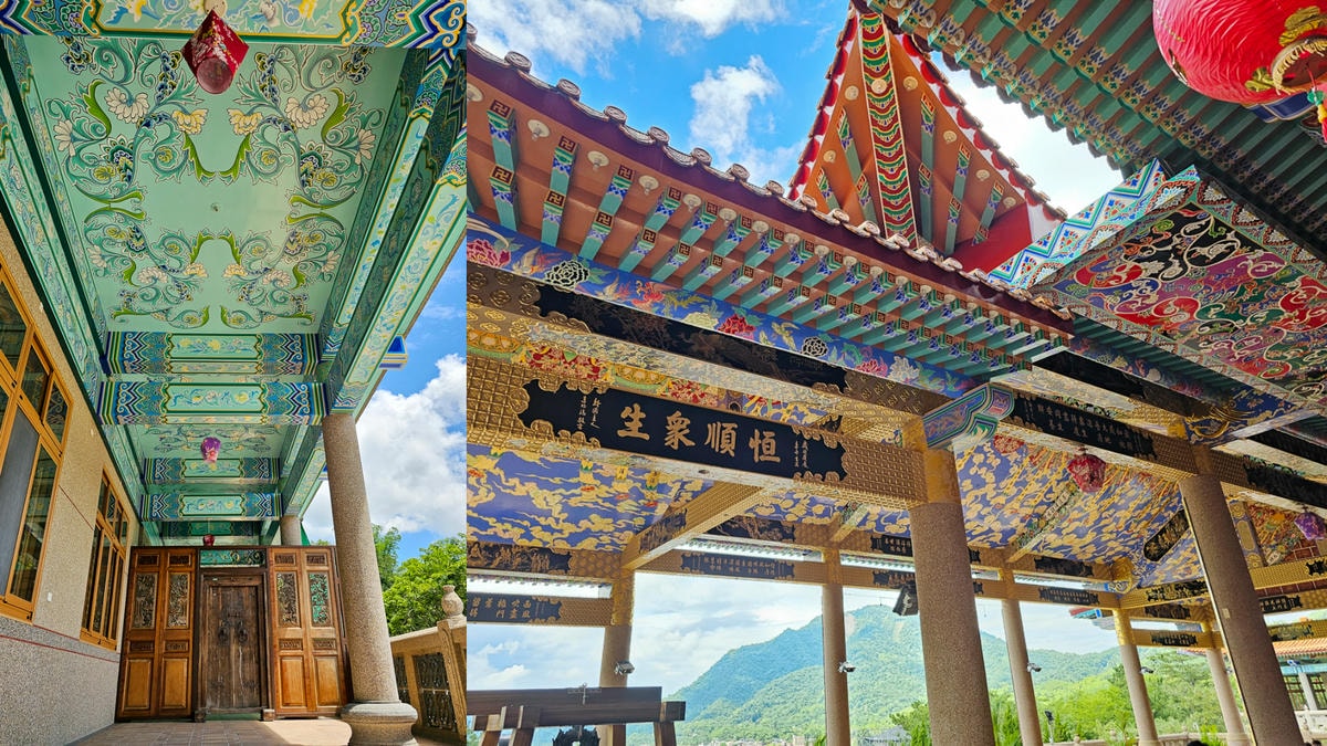 高雄最美寺廟|六龜諦願寺 千年樟木雕刻臥佛,宛如走進異國美術館裡 - 第1張圖 諦願寺