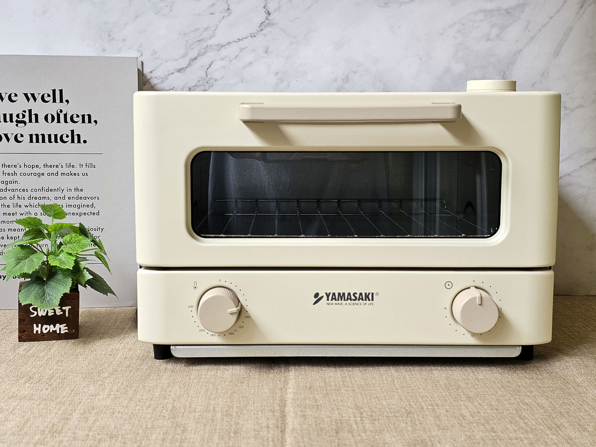 YAMASAKI 山崎家電|山崎日式12L遠紅外線蒸汽電烤箱 SK-A5S 超美型質感奶油白小家庭烤箱/蒸汽電烤箱/遠紅外線烤箱 - 第2張圖