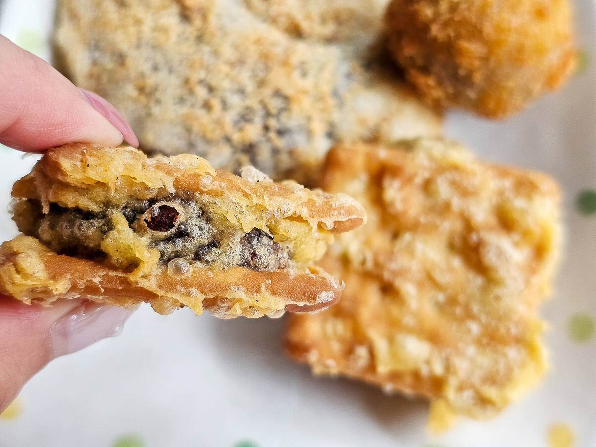 10元可以買什麼?芋見蘇媽媽-五甲白糖粿 芋泥球、芋餅、紅豆餅、炸麻糬|金黃酥脆不油膩通通都好吃 - 第13張圖