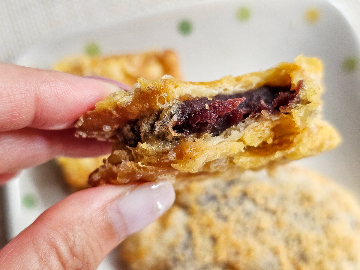 10元可以買什麼?芋見蘇媽媽-五甲白糖粿 芋泥球、芋餅、紅豆餅、炸麻糬|金黃酥脆不油膩通通都好吃 - 第14張圖